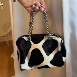 Elena Girardi cow or giraffe print purse